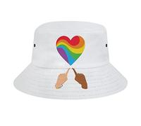 LGBT Ti Amo in Ogni Universo Cappello da Pescatore LGBT Ti Amo in Ogni Universo Moda Unisex Confezione da Viaggio Cappellini da Sole Adolescenti Donna Uomo novità Cappelli da Esterno