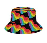 LGBT Ti Amo in Ogni Universo Cappello da Pescatore LGBT Ti Amo in Ogni Universo Moda Unisex Confezione da Viaggio Cappellini da Sole Adolescenti Donna Uomo novità Cappelli da Esterno