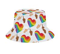 LGBT Ti Amo in Ogni Universo Cappello da Pescatore LGBT Ti Amo in Ogni Universo Moda Unisex Confezione da Viaggio Cappellini da Sole Adolescenti Donna Uomo novità Cappelli da Esterno