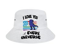 LGBT Ti Amo in Ogni Universo Cappello da Pescatore LGBT Ti Amo in Ogni Universo Moda Unisex Confezione da Viaggio Cappellini da Sole Adolescenti Donna Uomo novità Cappelli da Esterno