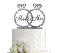 LGBT - Topper per torta nuziale e anniversario, gay e lesbiche, Mrs and Mrs, LGBT Marriage Union, Love is Love is Love