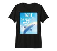 LGBT Unicorno Delfino Maglietta Premium