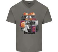 LGBT Verso La Felicità Maglietta In Cotone A V Per Uomo