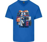 LGBT Verso La Felicità Maglietta In Cotone A V Per Uomo