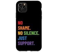 LGBTQ Ally Pride Design - No Shame No Silence Just Support Custodia per iPhone 11 Pro Max