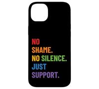 LGBTQ Ally Pride Design - No Shame No Silence Just Support Custodia per iPhone 14 Plus