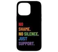 LGBTQ Ally Pride Design - No Shame No Silence Just Support Custodia per iPhone 14 Pro Max