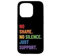 LGBTQ Ally Pride Design - No Shame No Silence Just Support Custodia per iPhone 15 Pro