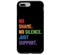 LGBTQ Ally Pride Design - No Shame No Silence Just Support Custodia per iPhone 7 Plus/8 Plus