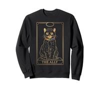 LGBTQ Ally Tarocchi Card Pride Cat Rainbow Collar Felpa