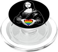 Lgbtq Arcobaleno Monna Lisa Cuore Orgoglio Per L'uguaglianza PopSockets PopGrip per MagSafe