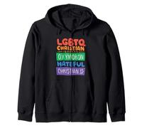 LGBTQ Christian Non Un Cristiano OSATO OSATO È Meme Felpa con Cappuccio