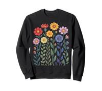 LGBTQ Fiori Arcobaleno Fiori di Campo Sottile Gay Pride Mese Felpa