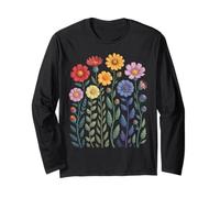 LGBTQ Fiori Arcobaleno Fiori di campo Sottile Gay Pride Mese Maglia a Manica