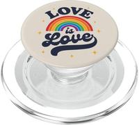 LGBTQ Love Is Love Gay Pride LGBT Ally Rainbow Flag Vintage PopSockets PopGrip per MagSafe