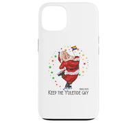 LGBTQ Pride 2025 Divertente Keep the Yuletide Gay Rainbow Santa Custodia per iPhone 13