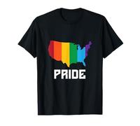 LGBTQ Pride America Rainbow Gay Pride Maglietta