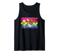 LGBTQ Pride Bandiera arcobaleno con simboli di genere amore uguaglianza Canotta