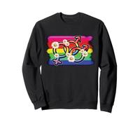 LGBTQ Pride Bandiera arcobaleno con simboli di genere amore uguaglianza Felpa
