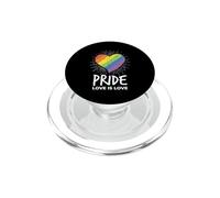 LGBTQ Pride Love Is Love Rainbow LGBT Pride Month PopSockets PopGrip per MagSafe