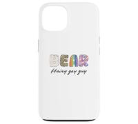LGBTQ Pride Shirt Baer Hairy Gay Guy Rainbow Flag Custodia per iPhone 13