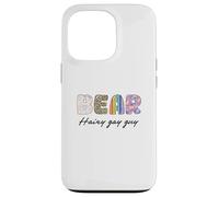 LGBTQ Pride Shirt Baer Hairy Gay Guy Rainbow Flag Custodia per iPhone 13 Pro