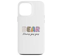 LGBTQ Pride Shirt Baer Hairy Gay Guy Rainbow Flag Custodia per iPhone 13 Pro Max