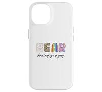 LGBTQ Pride Shirt Baer Hairy Gay Guy Rainbow Flag Custodia per iPhone 14
