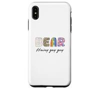 LGBTQ Pride Shirt Baer Hairy Gay Guy Rainbow Flag Custodia per iPhone XS Max