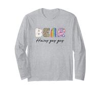 LGBTQ Pride Shirt Baer Hairy Gay Guy Rainbow Flag Maglia a Manica