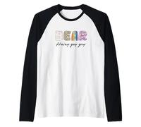 LGBTQ Pride Shirt Baer Hairy Gay Guy Rainbow Flag Maglia con Maniche Raglan