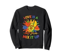 LGBTQ Pride Shirt Love Is A Fruit Salad Frutiy Rainbow Flag Felpa