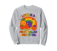 LGBTQ Pride Shirt Love Is A Fruit Salad Frutiy Rainbow Flag Felpa