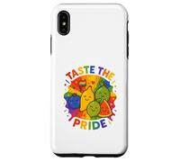 LGBTQ Pride Shirt Taste The Pride Frutiy Rainbow Flag Custodia per iPhone XS Max