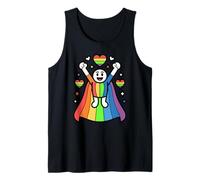 LGBTQ Pride Superhero Carino Arcobaleno Mantello Personaggio Canotta