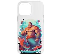 LGBTQ Transgender Gay Muscolare Papà Orso Sirena Gay Merman Custodia per iPhone 13 Pro Max