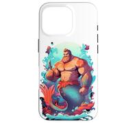 LGBTQ Transgender Gay Muscolare Papà Orso Sirena Gay Merman Custodia per iPhone 16 Pro