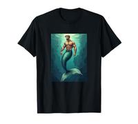 LGBTQ Transgender Gay Muscolare papà Sirena Gay Merman Maglietta