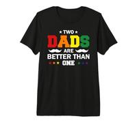 LGBTQ Two Dads Are Better Than One Gay LGBT Pride Month Maglietta Premium