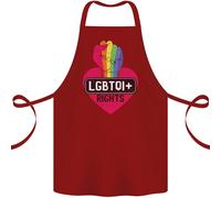 Lgbtqi + Diritti Gay Pride Consapevolezza Lgbt Cotone Grembiule 100% Biologico