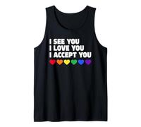 LGBTQIA+ Flag I See You I Love You I Accept You Ally LGBTQ Canotta