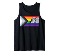 LGBTQIA+ Flag I See You I Love You I Accept You Ally LGBTQ Canotta