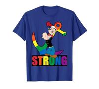 LGBTQI Pride Popeye Forte Maglietta, Uomo, Blu Reale, L
