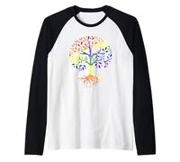 LGBTree! Eco LGBTQIA+ Amante della Terra Che abbraccia Gli Maglia con Maniche Raglan