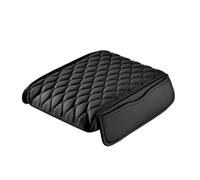 LGDONGFC Cuscino per Bracciolo Auto per VW Touareg I (7L) 2002-2004 2005 2006 2007 2008 2009 2010, Pelle Cuscino per Bracciolo Centrale Auto Protezione Cuscino con 2 Tasche Laterali,Black