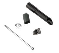 LGEGE Adattatore per manubrio della bicicletta, tubo di prolunga regolabile per forcella anteriore da 25,4 mm a 28,6 mm, per convertitore di dimensioni senza filettatura da 1-1/8"