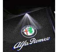 LGFDC 2 Pezzi Luci Proiettore Porta Logo per Alfa Romeo Spider Giulia Giulietta 147 159 4c 8c Mito GTV, Luce di Benvenuto Lampada Illuminazione Portiera Auto Logo Car Door Welcome Light