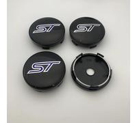 LGFDC 4 Pezzi Auto Emblema Coprimozzo Ruota Centrale coprimozzo per Ford ST Focus X 2 3 Kuga Fiesta Mondeo 60MM, Auto Coprimozzo Ruota Fregi Cerchi in Lega coprimozzo Ruota ABS,D