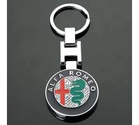 LGFDC Portachiavi per Auto per Alfa Romeo Mito Giulietta Giulia Stelvio 4C 159 166 159 157 147, Car Key Chain Clip Keychain con Anello Chiavi Auto Anello Key FOB Accessori per Auto