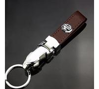 LGFDC Portachiavi per Auto per MG ZS EV 2016-2023, Car Key Chain Clip Keychain con Anello Chiavi Auto Anello Key FOB Accessori per Auto,Brown
